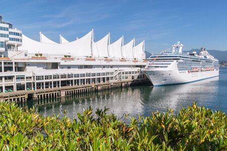 Cruise ship pier pacific photo