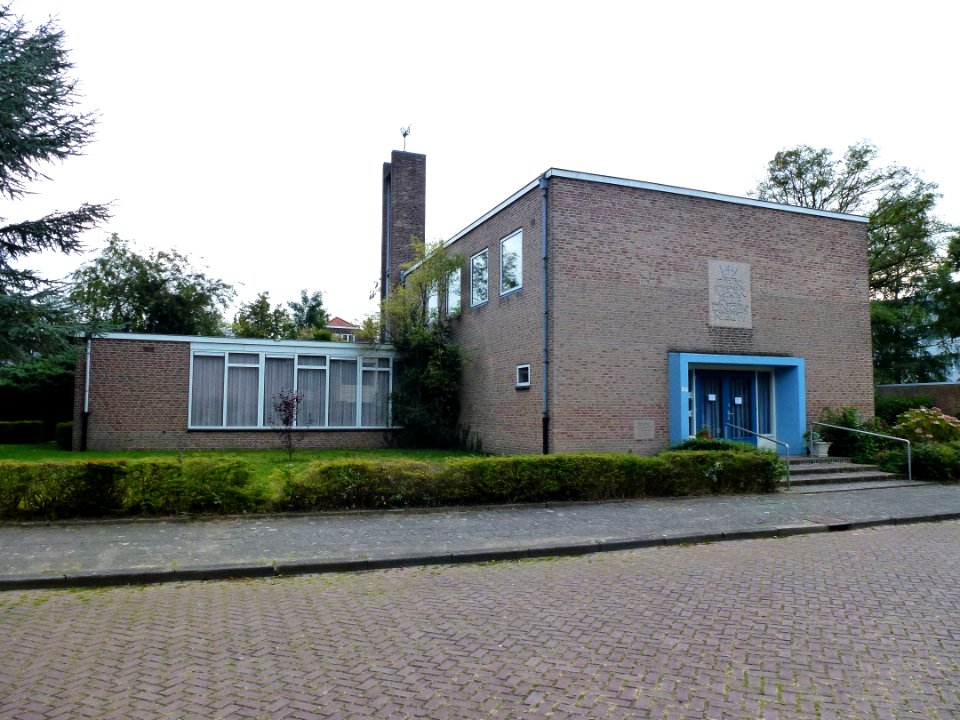 Nijmegen Remonstrantse kerk, Prof. Regoutstraat 23 hoofdingang