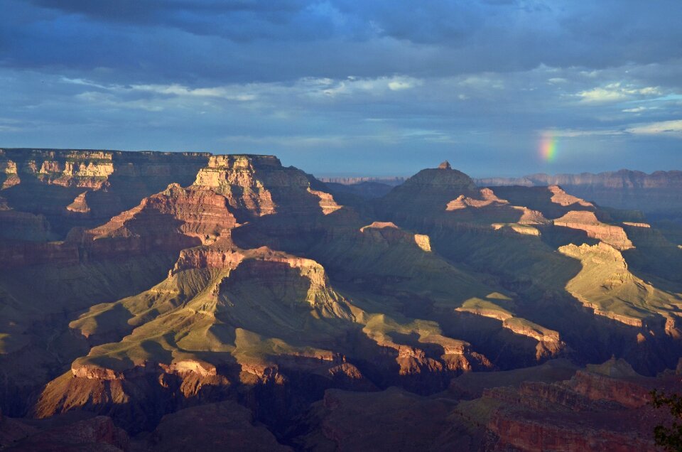 Rainbow landscape clouds