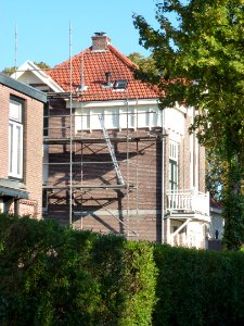 Nijmegen Koetshuis Museum Kamstraat 48 - Pater Rubbenspad 2 gezien vanaf M.Kamstr