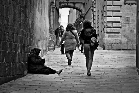 Street indifference homeless photo