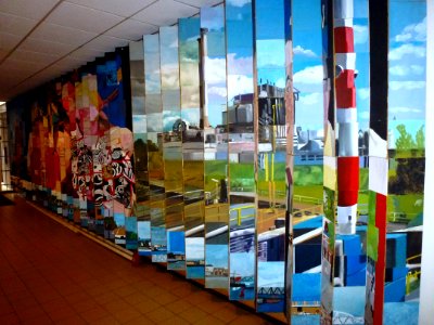 Nijmegen Heyendaalseweg 239 Roomsch Leven, versiering gang (02)