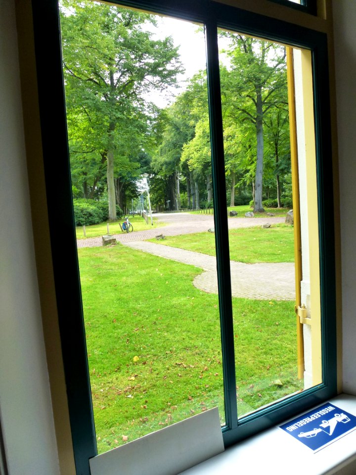 Nijmegen René Descartesdreef 21, landhuis Oud Heyendaal uitzicht (l) op Beukenlaan