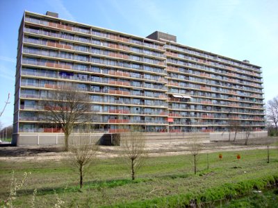 Nijmegen, hoogbouw Hatert (Middachtenstraat)