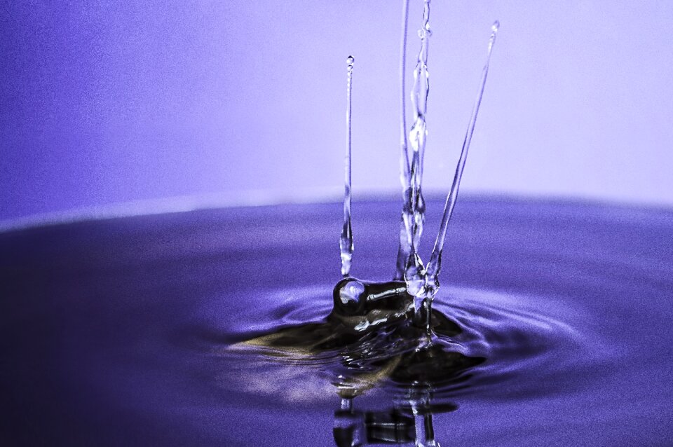Liquid reflection ripple