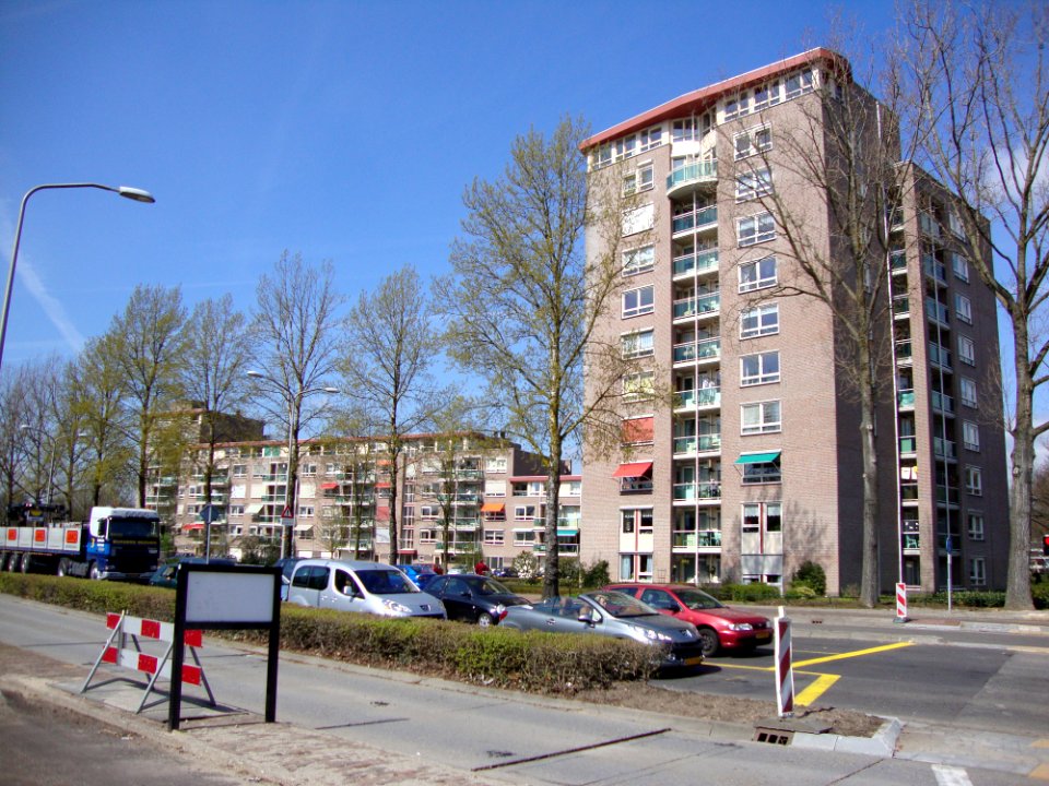 Nijmegen, hoogbouw Hatert (Hatertse brug)