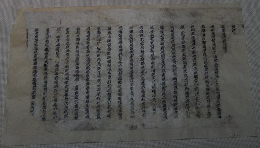 Ningxia Museum Tangut manuscript D