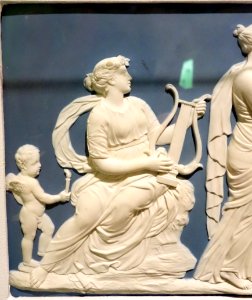 Nine Muses, attributed to John Flaxman, Jr., detail 1 - Wedgwood & Bentley, 1778-1780 - Brooklyn Museum - DSC08970