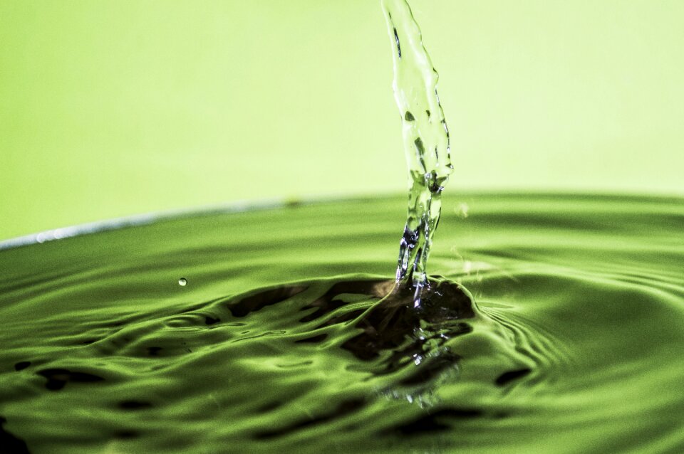 Liquid reflection ripple