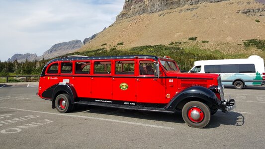 Tourists highway scenery photo