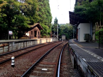 Ninose station viewing from Kurama direction