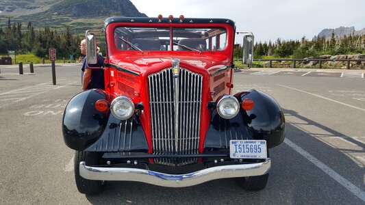 Tourists highway scenery photo