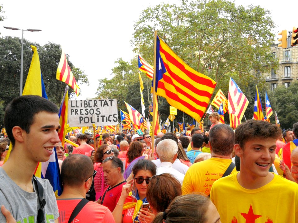 Nl Barcelona Catalan National Day 2018 Demonstration 22