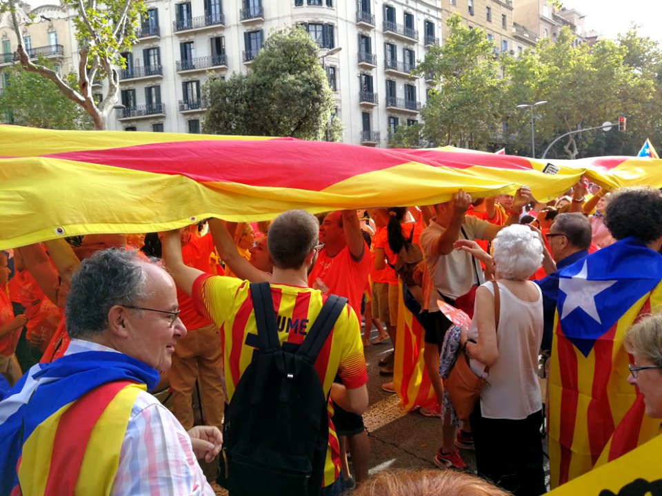 Nl Barcelona Catalan National Day 2018 Demonstration 18
