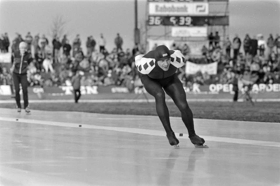 NK schaatsen in Alkmaar, Hilbert van der Duim, Bestanddeelnr 933-2248
