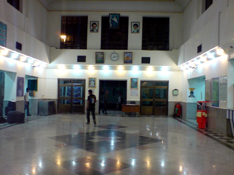 Nishapur train station-passengers hall