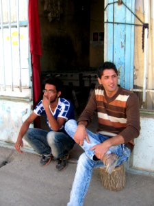 Nishapuri Boys - sited front of their store - Near Bibi Shatita Mosque 4