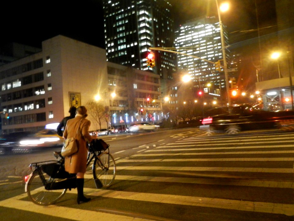 Nite bike commuters Tillary St jeh