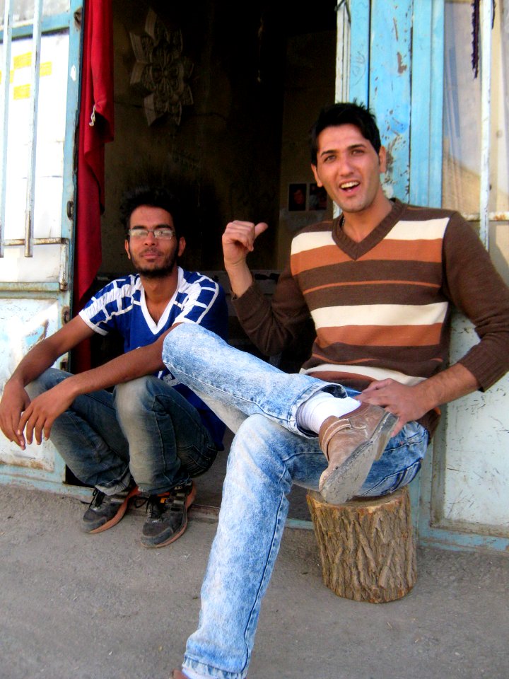 Nishapuri Boys - sited front of their store - Near Bibi Shatita Mosque 1