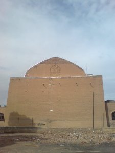 Nishapur Jame' Mosque from behind iwan (3)