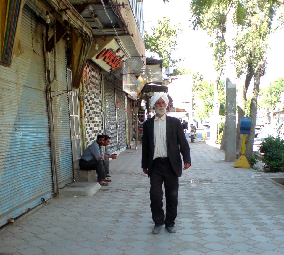 Nishapurian oldman walking