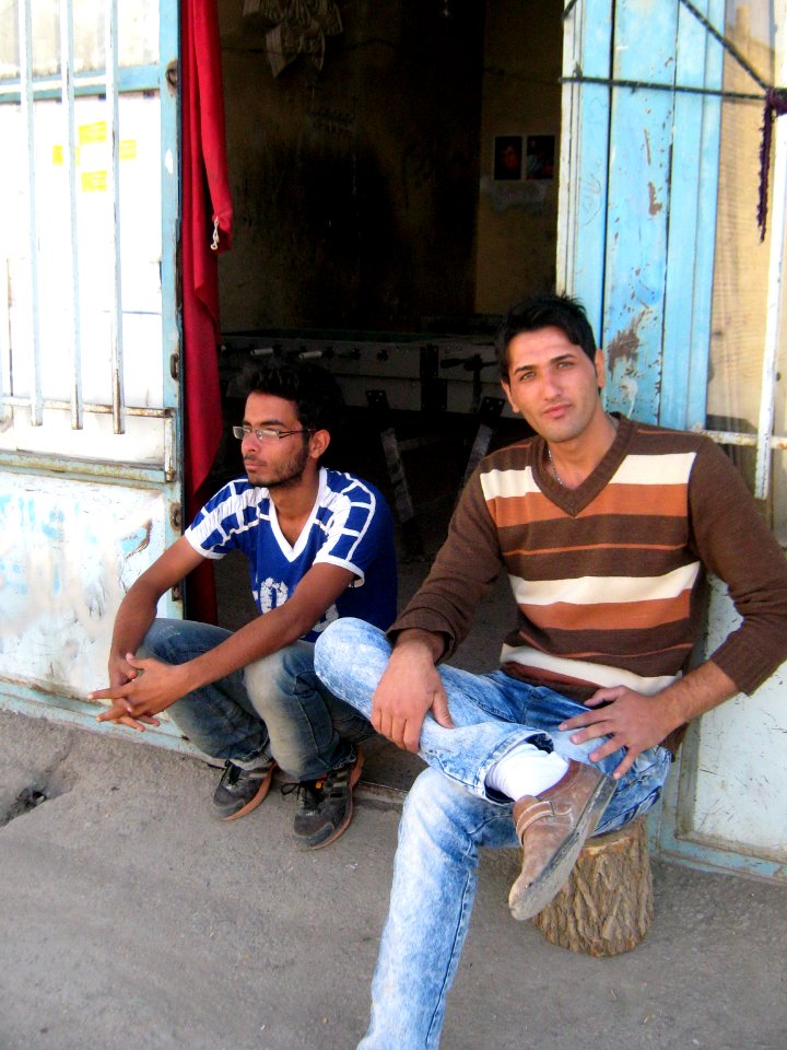 Nishapuri Boys - sited front of their store - Near Bibi Shatita Mosque 2