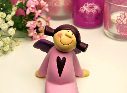 Heart candles flowers