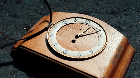 Time vintage wooden photo