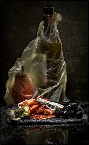 Plastic bag food bottle photo