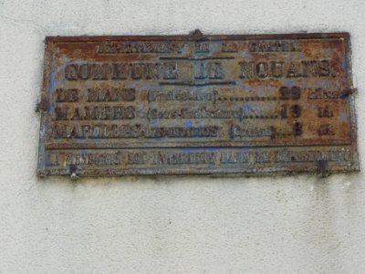 Nouans (Sarthe) plaque de cocher