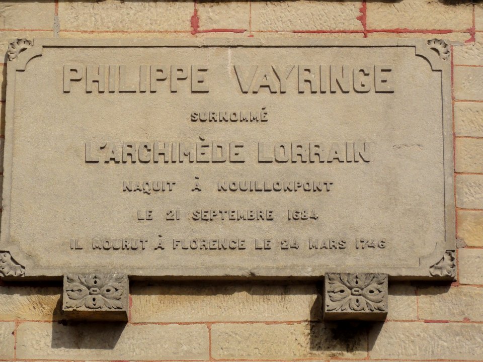 Nouillonpont (Meuse) plaque Philippe Vayringe