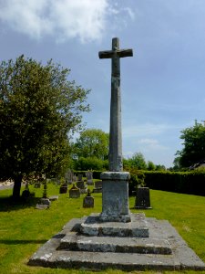 Notre-Dame d'Épine (Eure, Fr) croix de cimetière recto