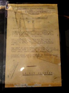 Notes on PURPLE analog No 1 - National Cryptologic Museum - DSC07840