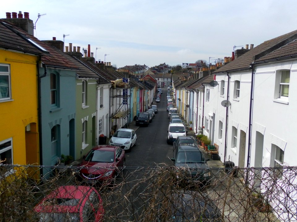 Northwestward view along Bute Street, Brighton (April 2013) (1)