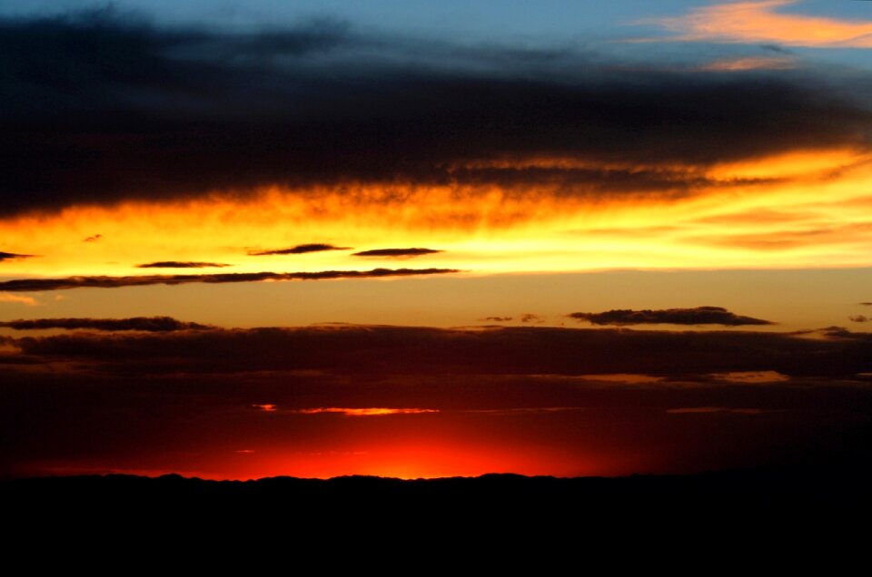 Clouds colorful twilight