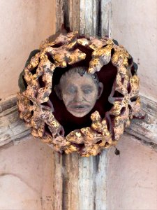 Norwich Cathedral cloisters, roof boss 09