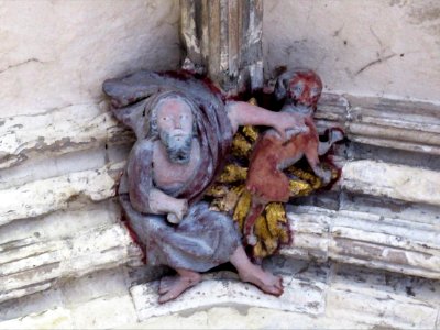 Norwich cathedral cloisters, roof boss 04