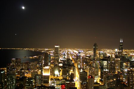 Skyline night city photo