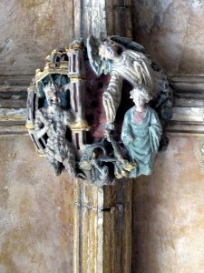 Norwich Cathedral cloisters, roof boss 26