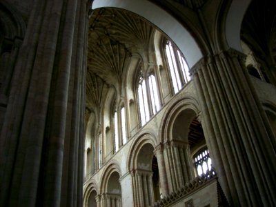 Norwich cathedral, the nave from south transept photo