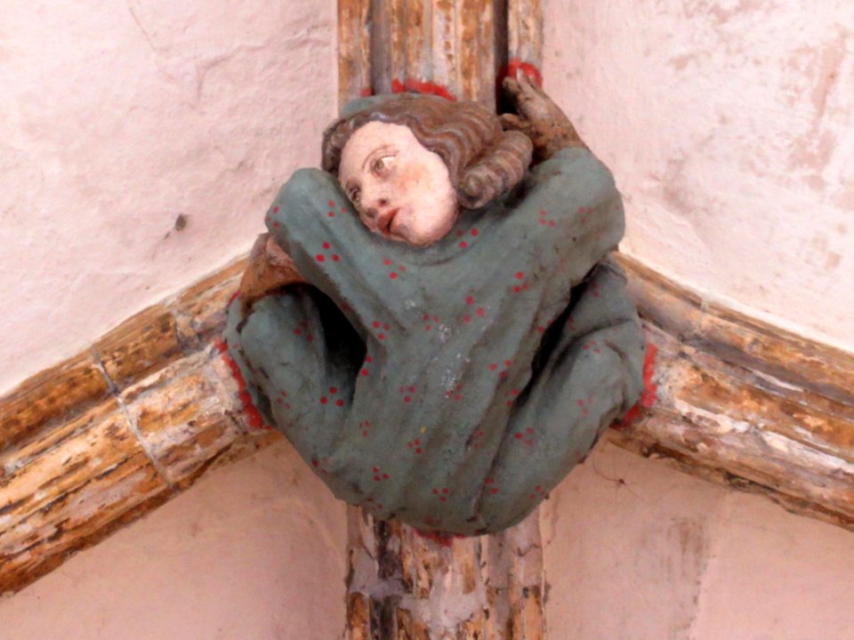 Norwich Cathedral cloisters, roof boss 20