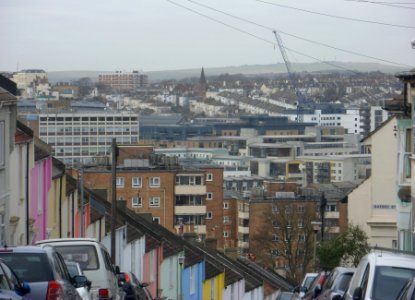 Northwestward view along Southover Street towards Prestonville, Brighton (January 2015) (2)