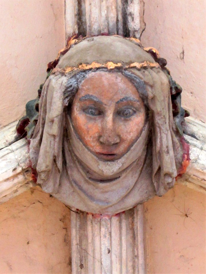Norwich Cathedral cloisters, roof boss 08