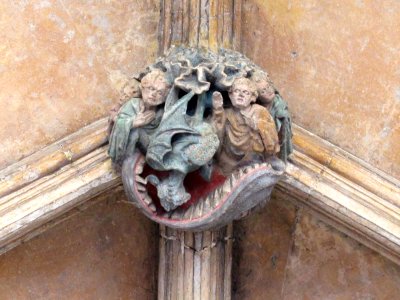 Norwich Cathedral cloisters, roof boss 24