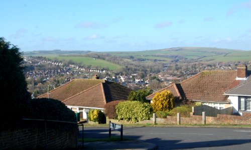 Northwestward view towards Westdene from Beechwood Avenue, Brighton (February 2020) (1)