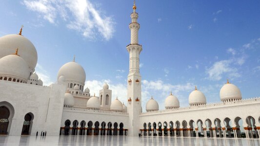 Sheikh zayed mosque islamic architecture sarokminaret photo