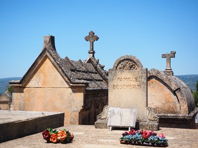 Gravestone old cemetery roussillon