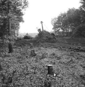 Npc, pijpleidingen, transport bomen, machines, Bestanddeelnr 165-0634
