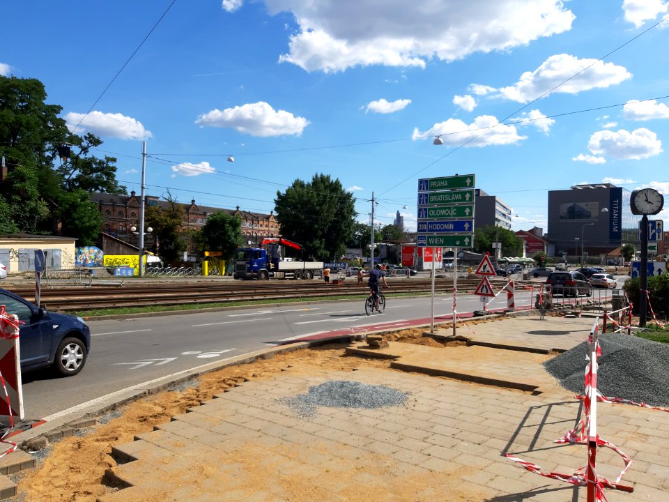 NOVÉ SADY (předělávání silnice) - Brno 20200727 155704