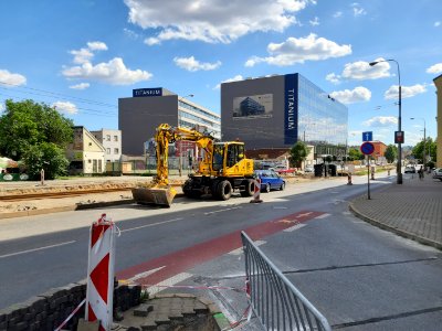 NOVÉ SADY (předělávání silnice) - Brno 20200727 155935